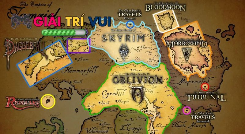 Bản đồ rộng lớn, đầy khám phá The Elder Scrolls V: Skyrim