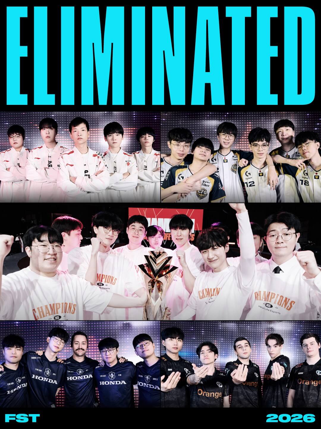 Cả năm đội tuyển góp mặt ở First Stand 2025 đều vắng bóng ở kỳ giải đấu 2026.