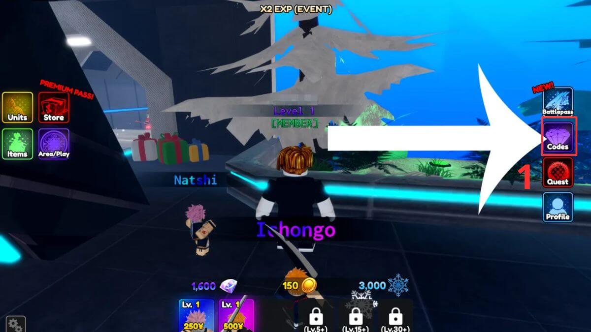 Cách sử dụng Code Anime Guardians bước 1