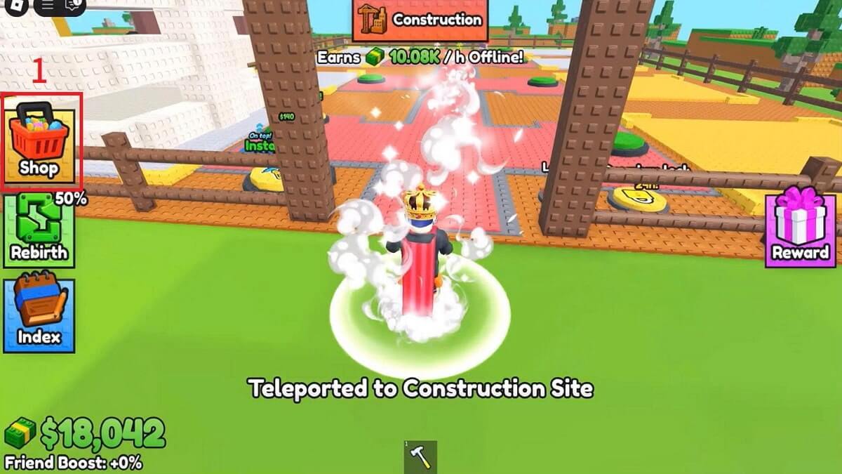 Cách sử dụng Code Build a Tower bước 1