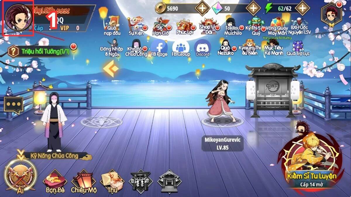 Cách sử dụng Code Demon King Legend bước 1