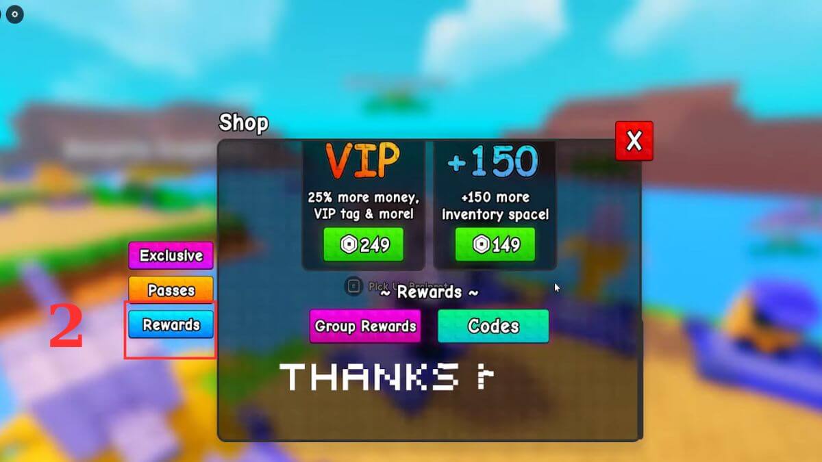 Cách sử dụng Code Plants vs Brainrots bước 2