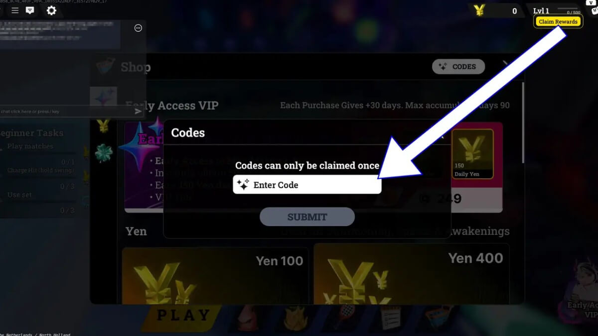 Cách sử dụng Code Racket Rivals bước 4