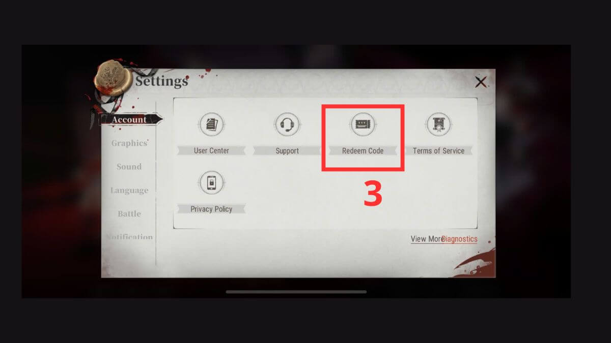 Cách sử dụng code Silver and Blood bước 3