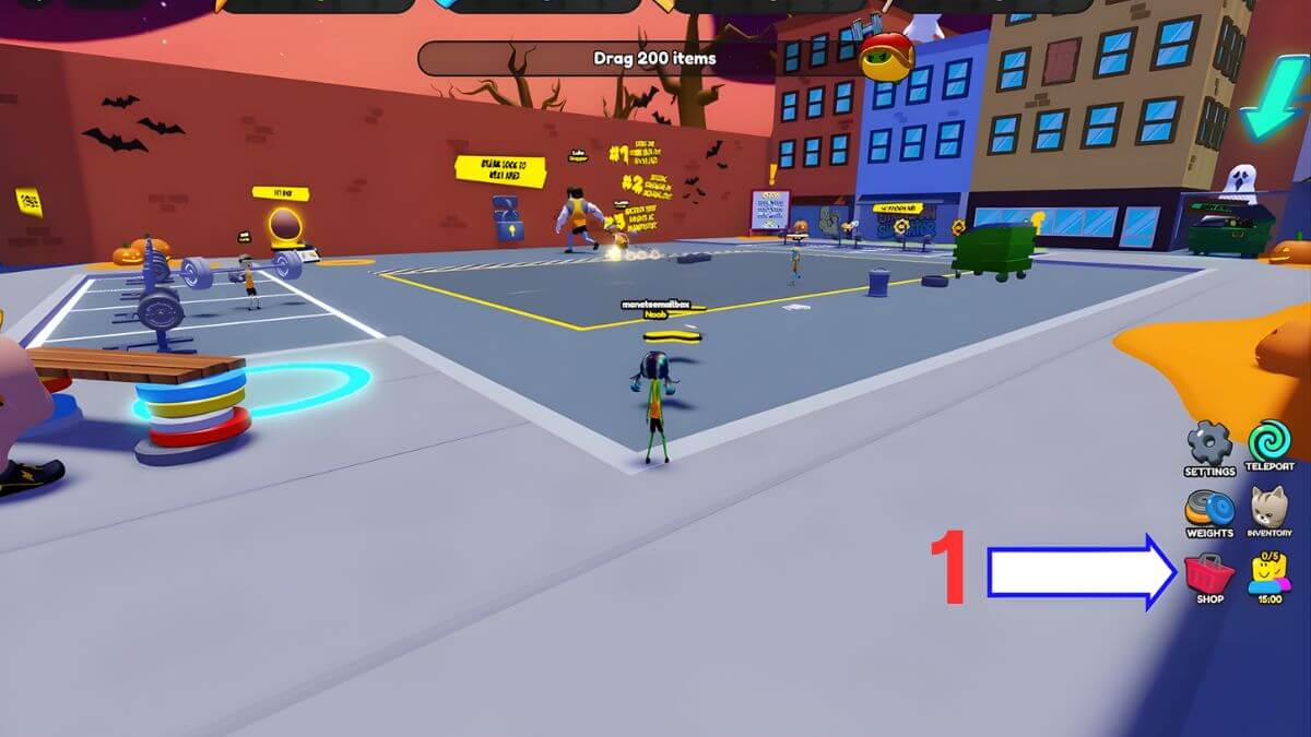 Cách sử dụng code strongman ultra bước 1