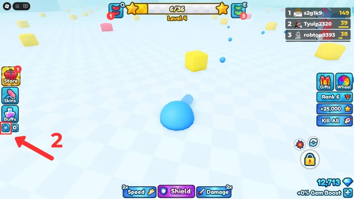 Cách sử dụng code tank game bước 2