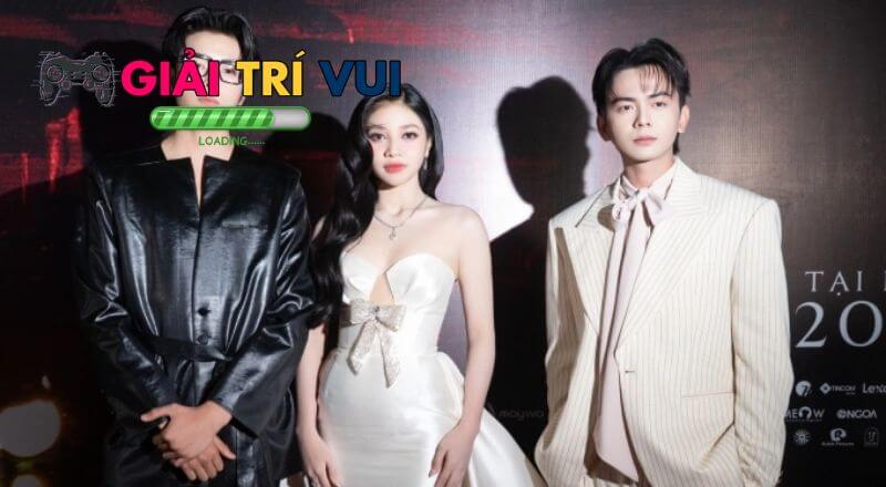 Dàn diễn viên “Bus: Chuyến xe một chiều” từ trái sang phải: Vĩnh Đam, Minh Kiên, Hoàng Long.