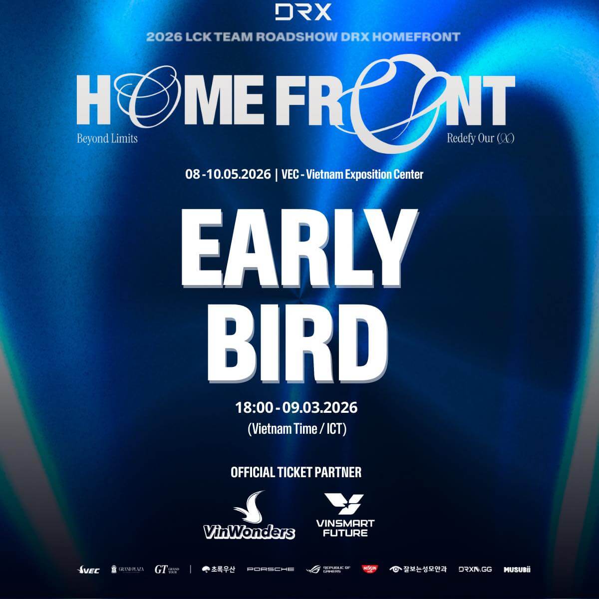 DRX thông báo bán vé sớm theo cách thức Early Bird.