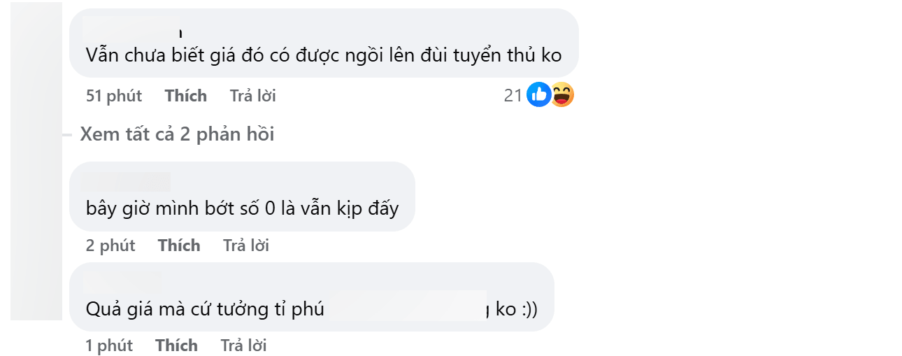 Khán giả bày tỏ không hài lòng.