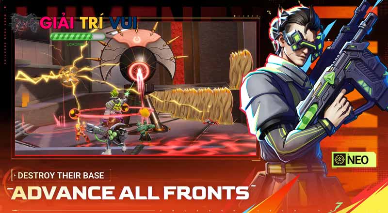 Lối chơi pha trộn giữa MOBA và hero shooter