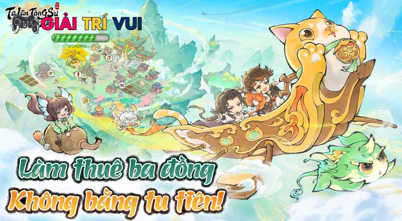 Lối chơi tu tiên kết hợp quản lý kinh doanh