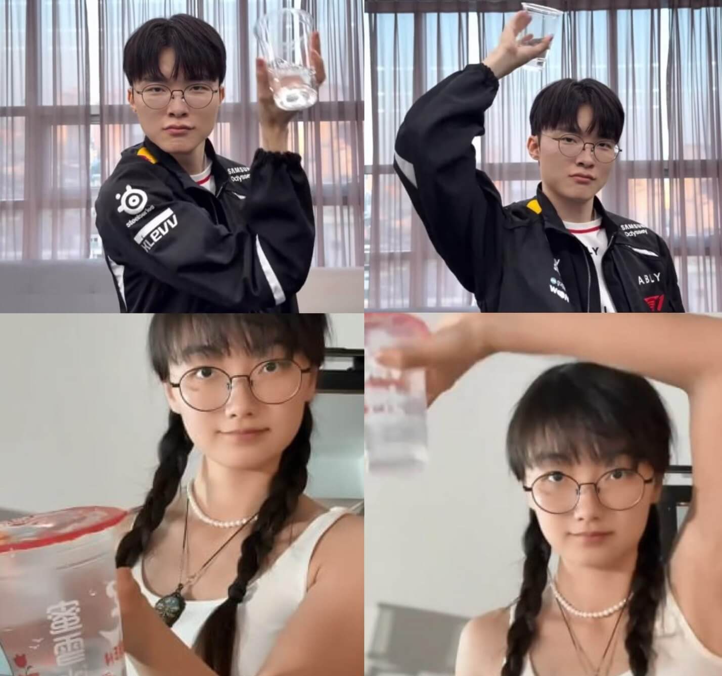 Trong một clip mới, Shaher thực hiện lại một động tác từng xuất hiện trong các video của Faker