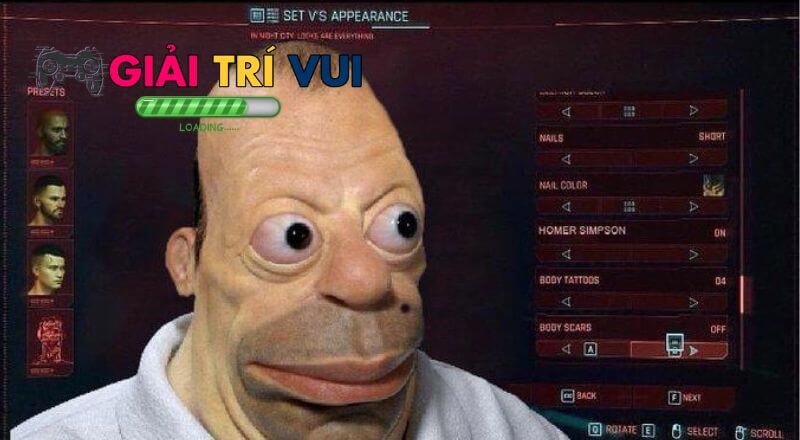 Tùy chỉnh nhân vật trong Cyberpunk 2077 